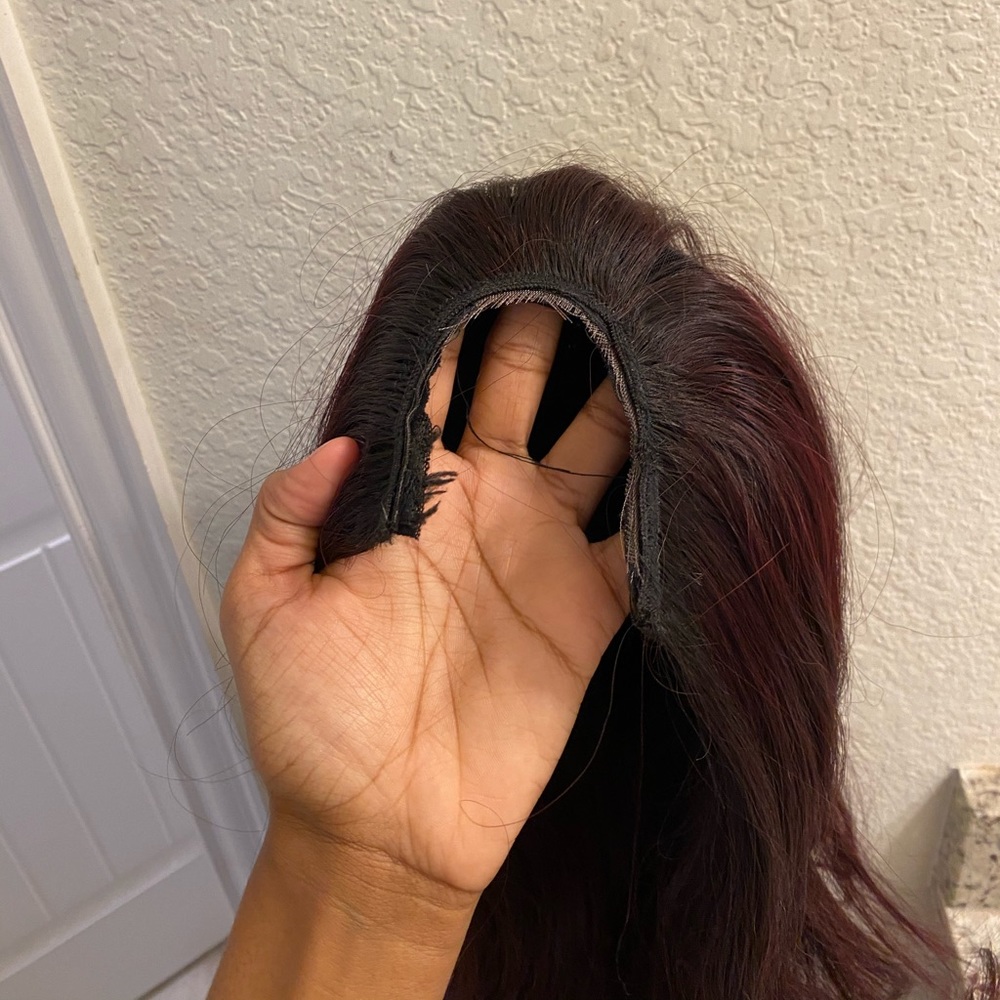 Raw Cambodian Human Hair Virgin Hair U Part Wig